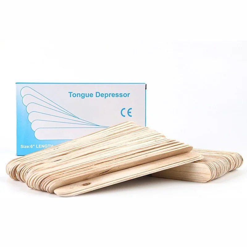 Depilation Tools Wholesale 100pcs/depilation Shaving Wax Stick Beauty Care Tools Pressure Tongue Stick Wax Stick Peaceful Pleasures Health and Wellness