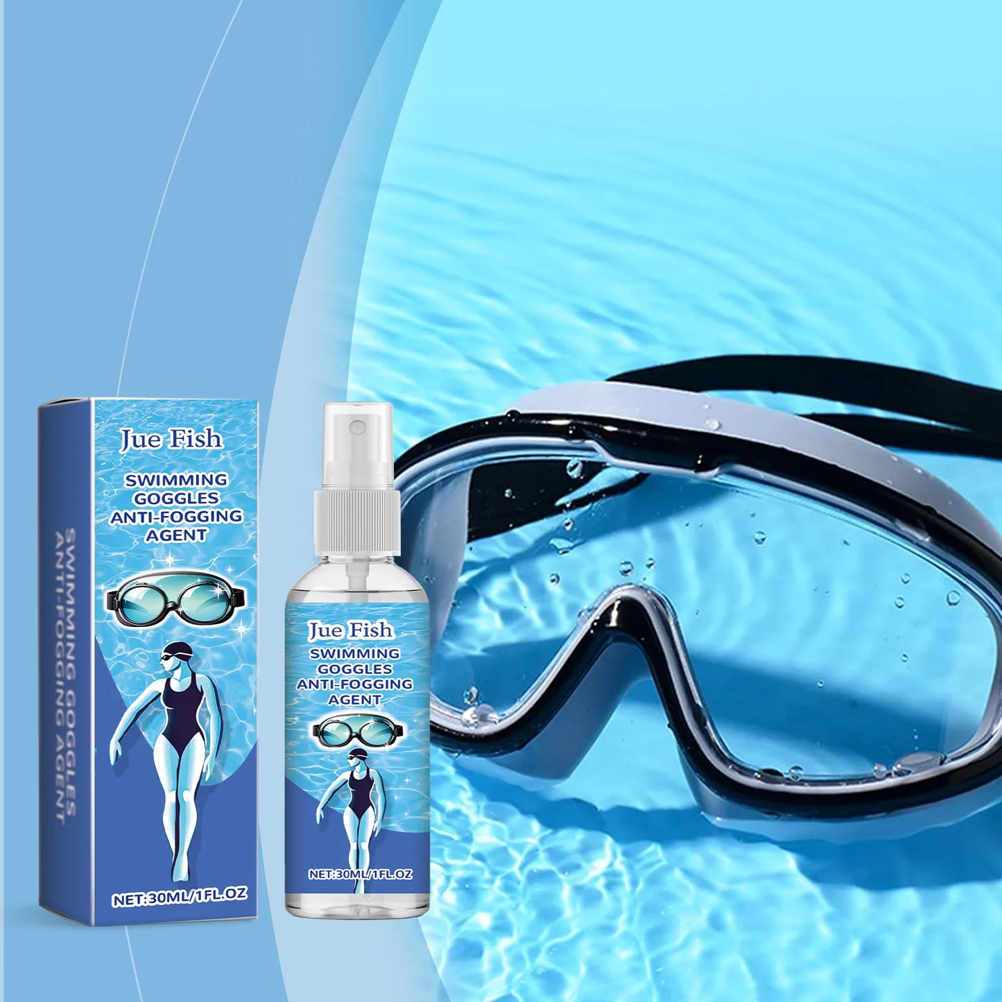 Anti-Fog Eyeglass & Goggle Cleaning Spray 30ml | Lens Defogger