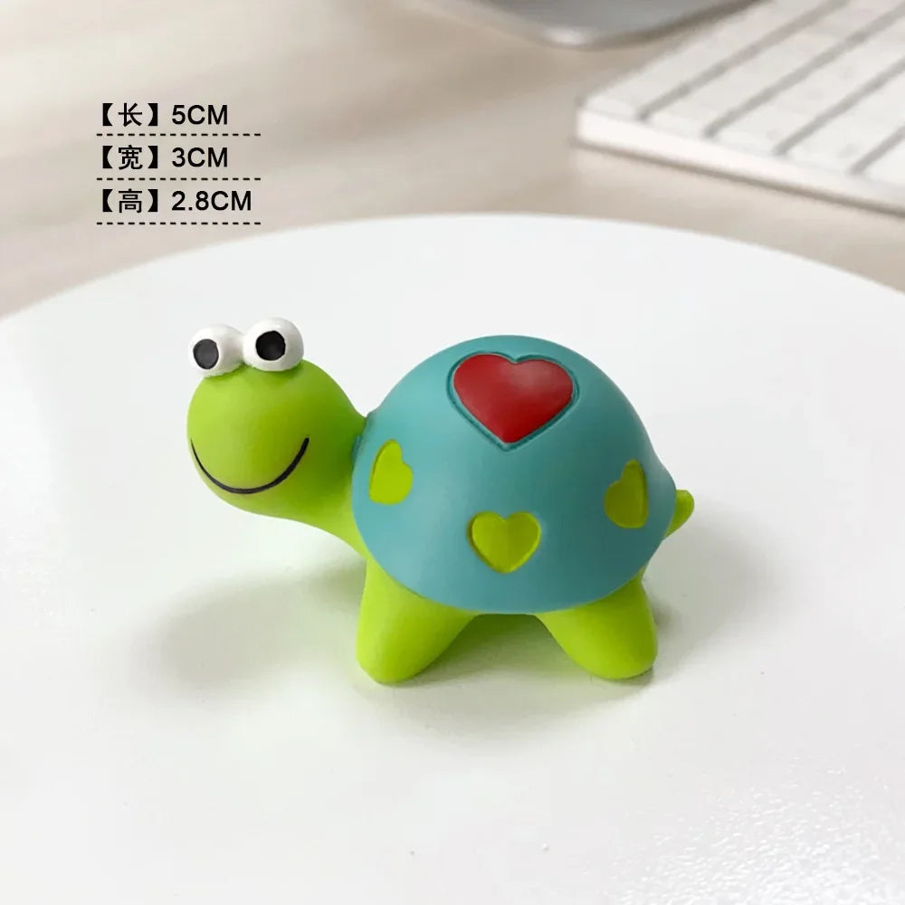 Mini Resin Turtle Car Dashboard Ornament | Cute DIY Decor