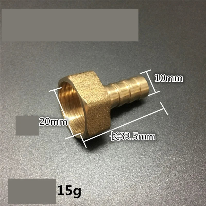 Brass Hose Barb Fitting 4–19mm x 1/2" BSP Female Thread Adapter
