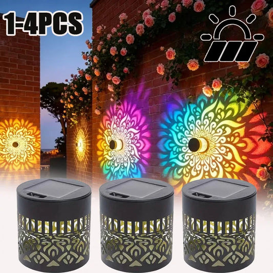 Solar Mandala Sunflower Wall Lamp – Outdoor Fence Garden Light Solar Garden Light Peaceful Pleasures Health and Wellness