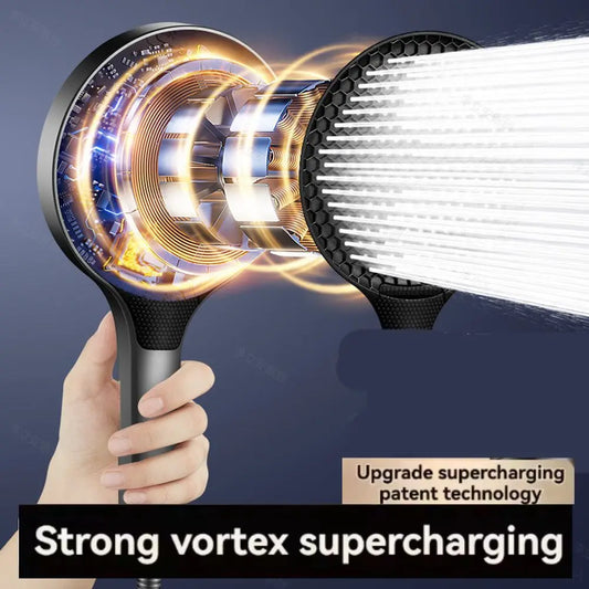 15cm High Pressure Shower Head – 3 Modes, Water Saving Handheld Shower Head Oasis Select