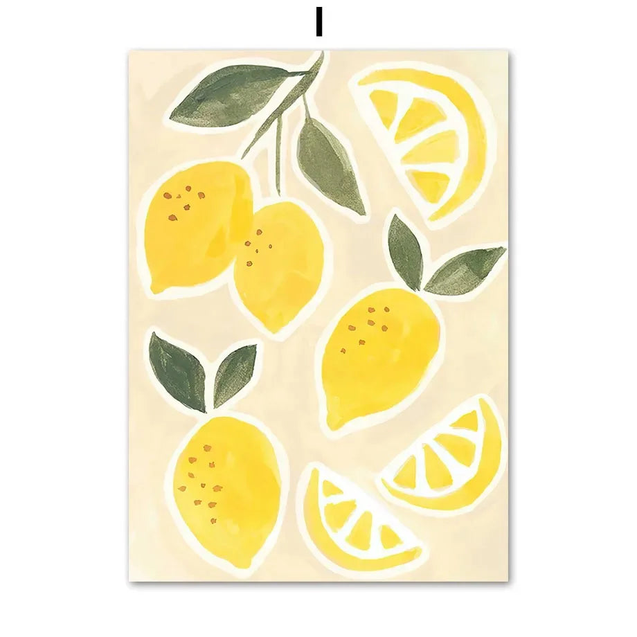 William Morris Botanical Canvas Wall Art | Fruit Floral Print