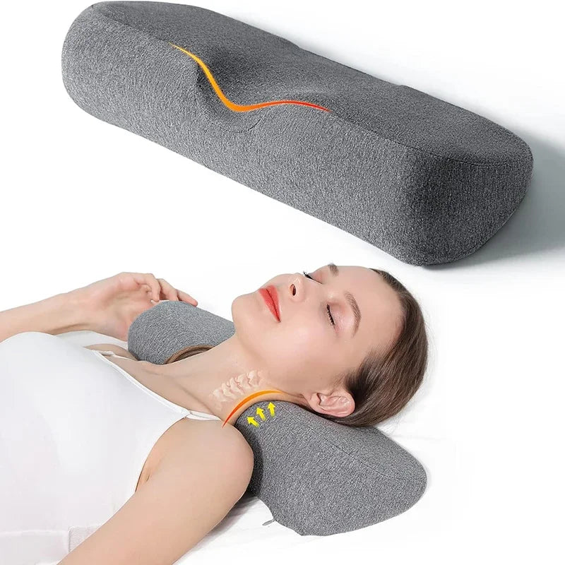 Cervical Pillow, Memory Foam Contour Pillow, Bed Pillows for Side Sleeper Ergonomic Orthopedic Sleeping Pillow, Neck Pillow Peaceful Pleasures Health and Wellness