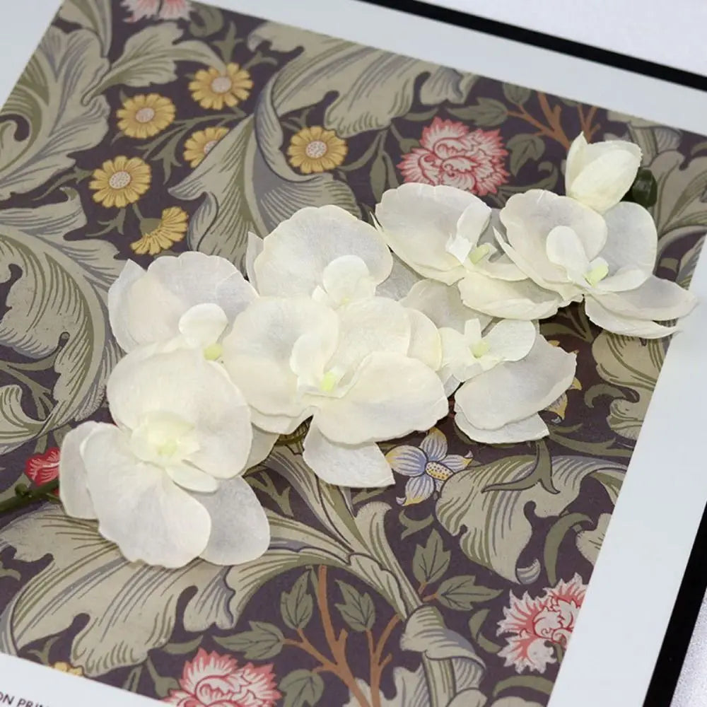 70cm Simulated Flower Single 8-head Silk Fabric Material Artificial Flower Iron Wire Inner Lining Multi Colored Floral Bouquet Peaceful Pleasures Health and Wellness E