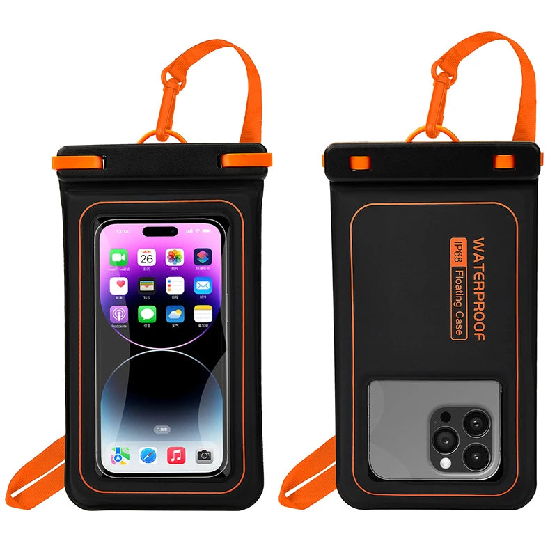 IPX8 waterproof phone pouch for swimming bag phone waterproof case mobile phone waterproof pack floating phone case under water Peaceful Pleasures Health and Wellness