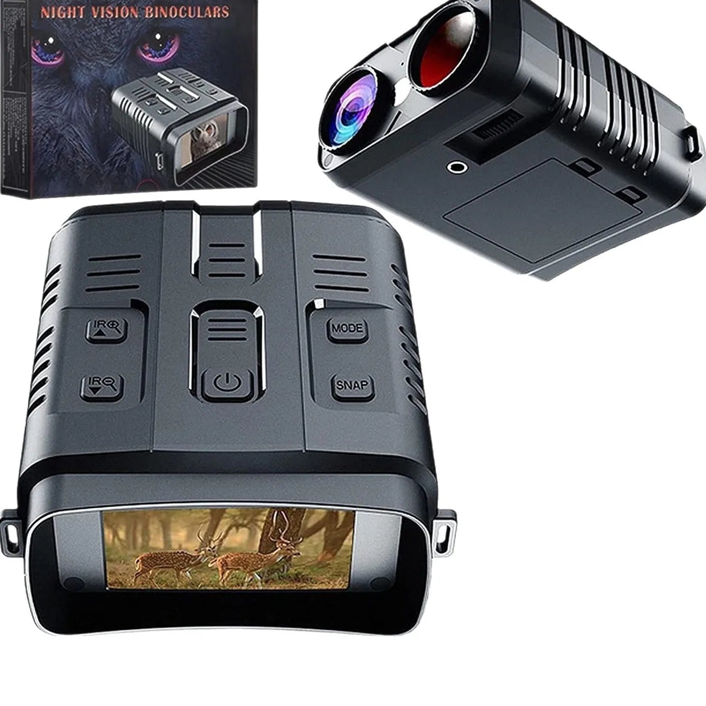 Infrared Night Vision Device, Large Screen Binoculars, Handheld for Outdoor Photography and Video Recording Peaceful Pleasures Health and Wellness