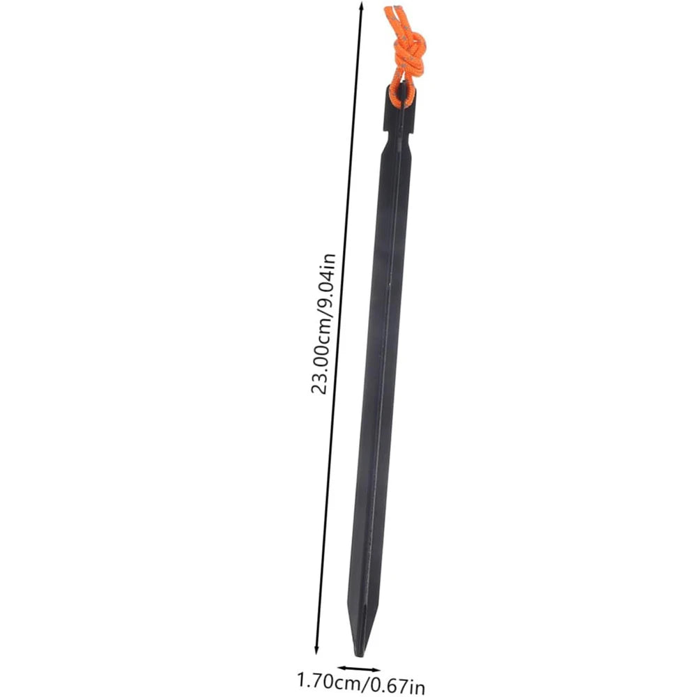 6Pcs 23cm Aluminum Alloy Tent Pegs Tent Nail Yard Canopy Garden Stakes Ground Camping Hiking Tent Accessories for Canopy Fixing Peaceful Pleasures Health and Wellness