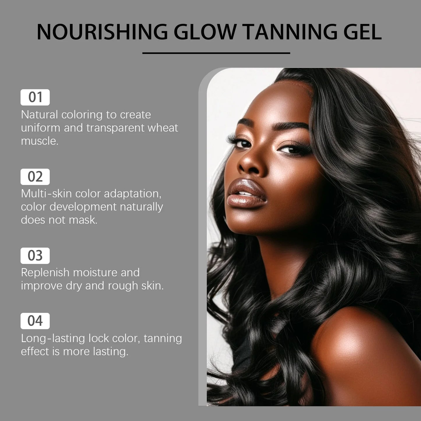 Hoygi Self Tanning Gel – Sunless Bronzer with Carrot Extract