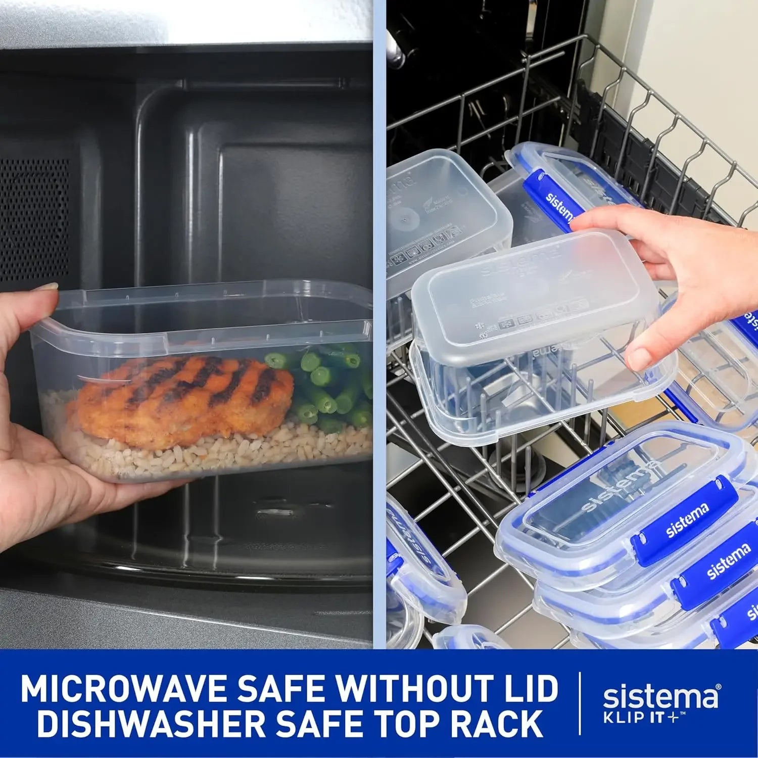 5L Airtight Stackable Food Storage Container, BPA-Free with Blue Clips, Clear Design Peaceful Pleasures Health and Wellness