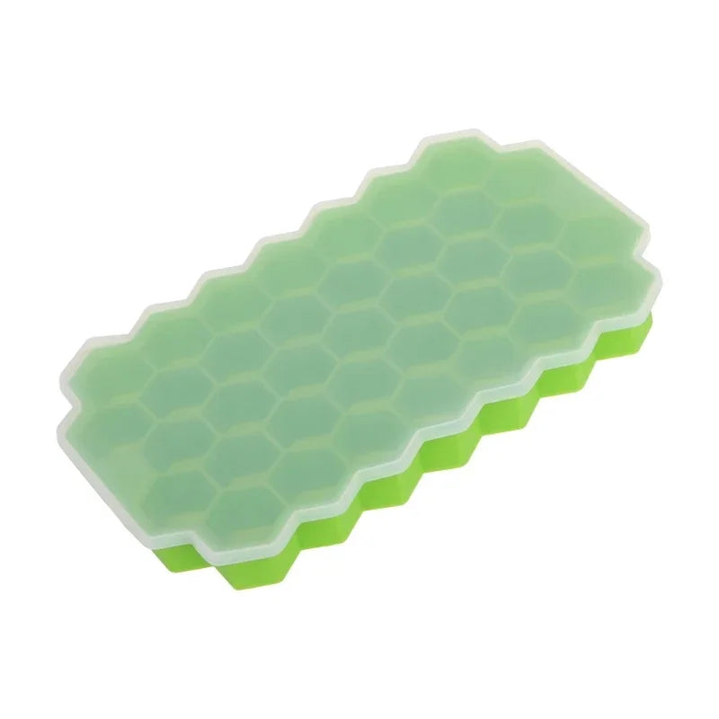 Silicone Honeycomb Ice Cube Tray – 37 Hexagonal Molds