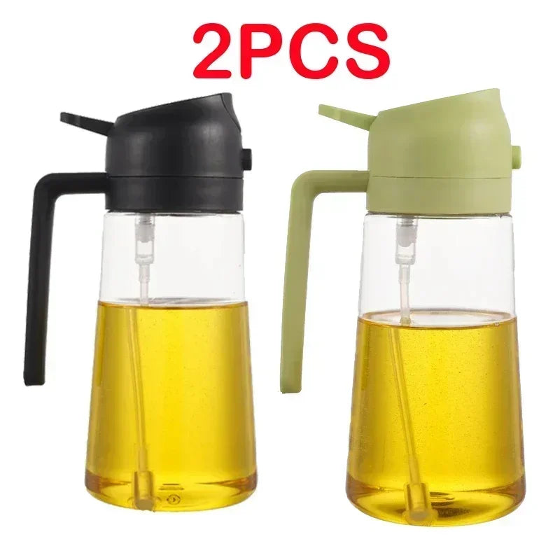 500ml Oil Spray Bottle for Kitchen, Air Fryer, BBQ & Camping