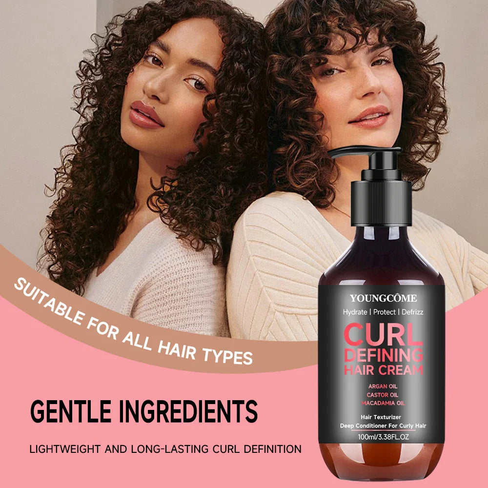 100ml Curl Boosting Hair Mousse | Frizz-Free Styling Foam