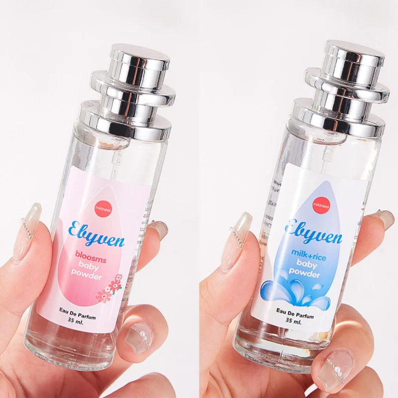 Pagoda Perfume Baby Powder Milk Light Fragrance Long-lasting Fragrance Floral Fragrance High Quality Fresh Light Fragrance Spray Peaceful Pleasures Health and Wellness Pink and Blue