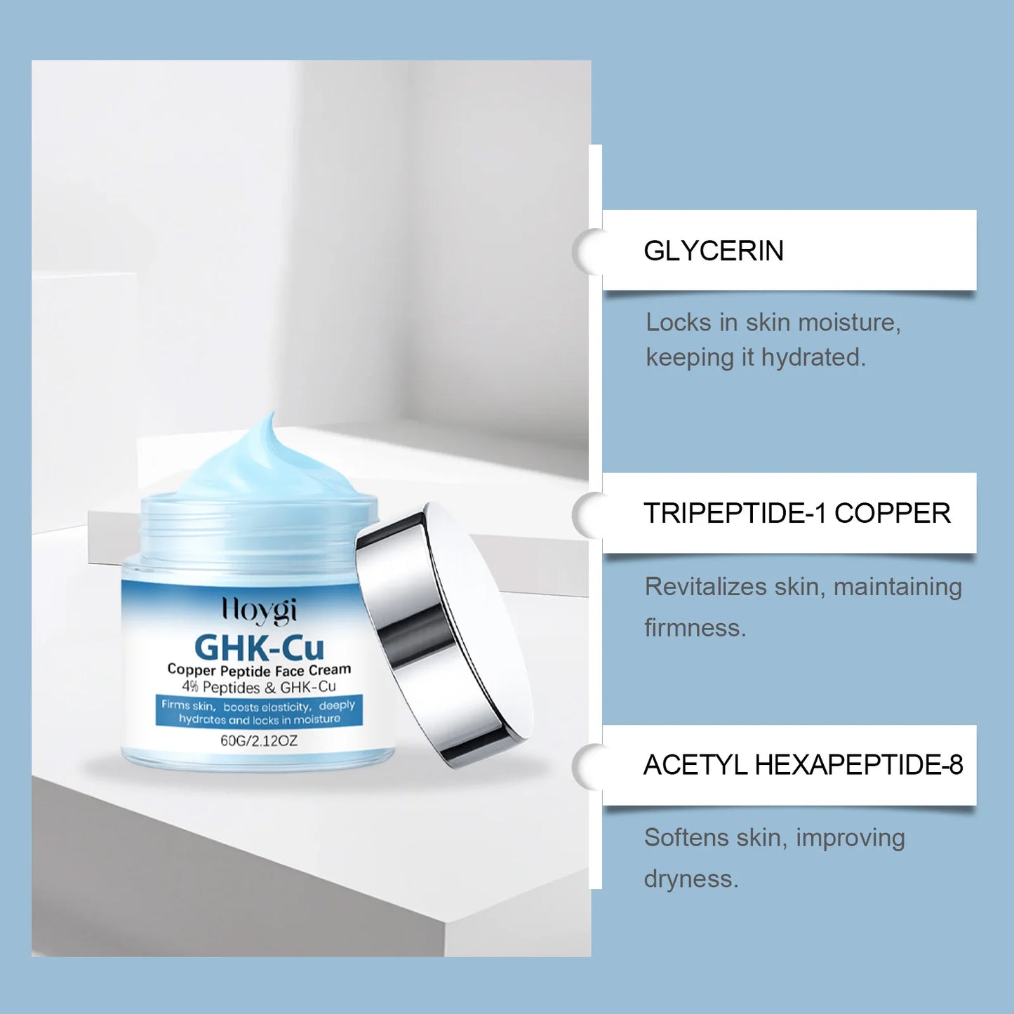 Copper Peptide Face Cream & Serum Set – Firming & Hydrating