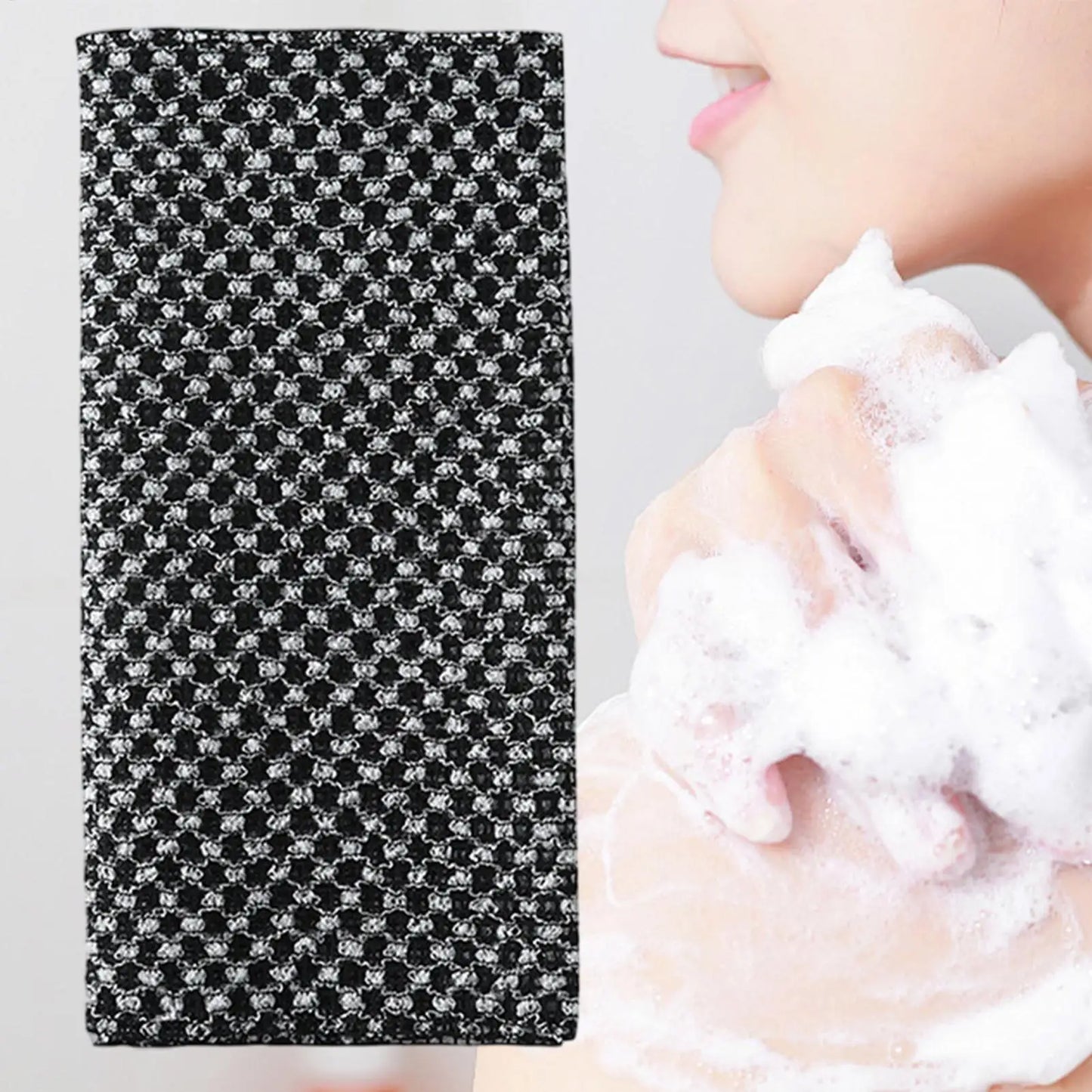 Body Exfoliator Towel Bath Body Back Wash Cloth Towel Bath Scrubber Exfoliating Scrub Shower Sponge Body Bathroom Accessories Peaceful Pleasures Health and Wellness