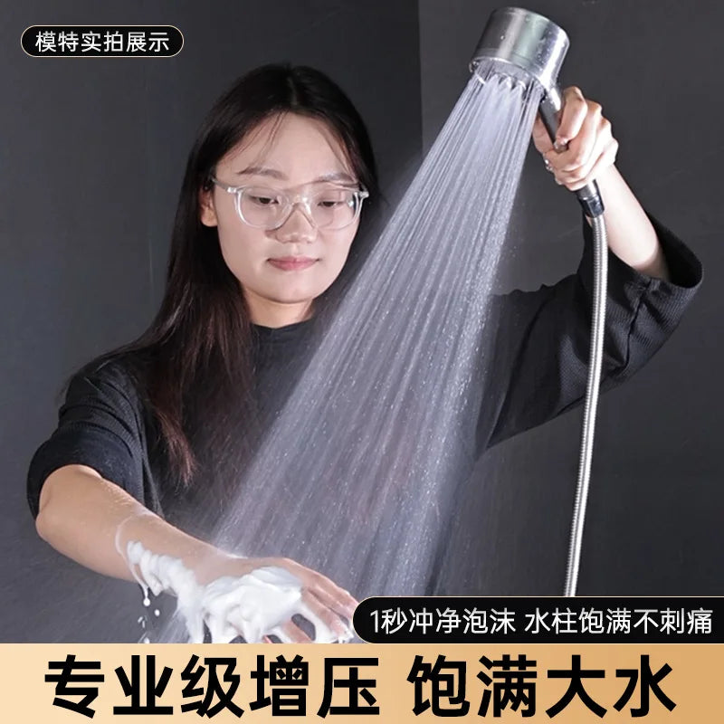 304 Stainless Steel Shower Head – 3 Modes & High Pressure