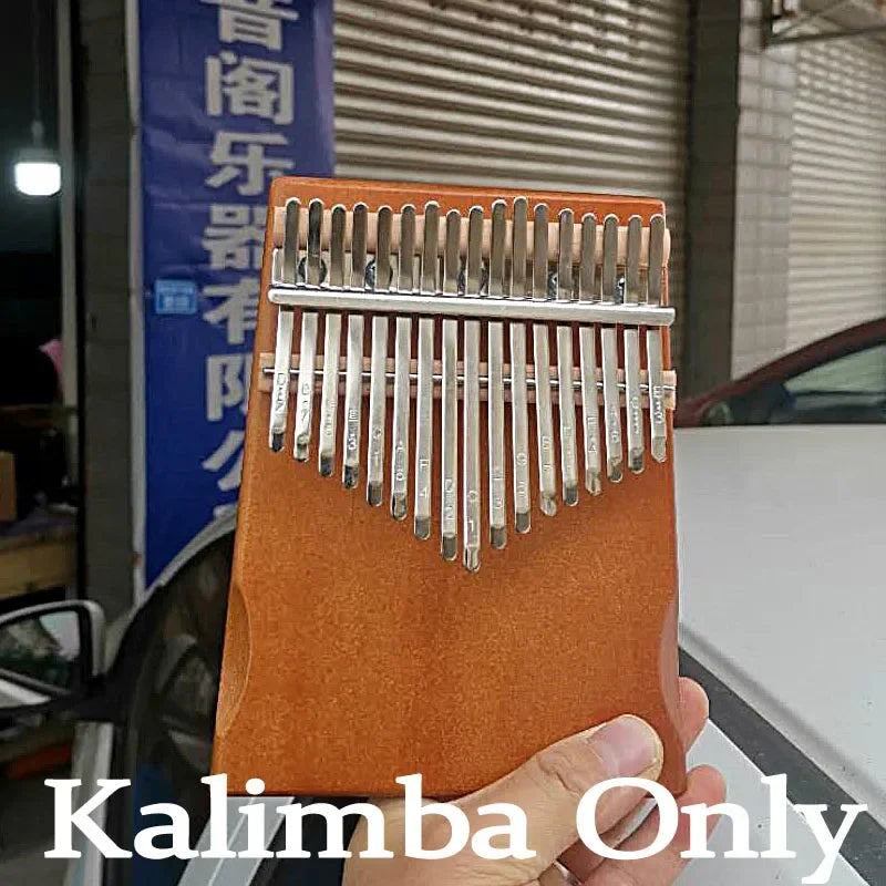 Kalimba 17 Keys Thumb Piano Wood Mahogany Mbira Body Afircan Sanza