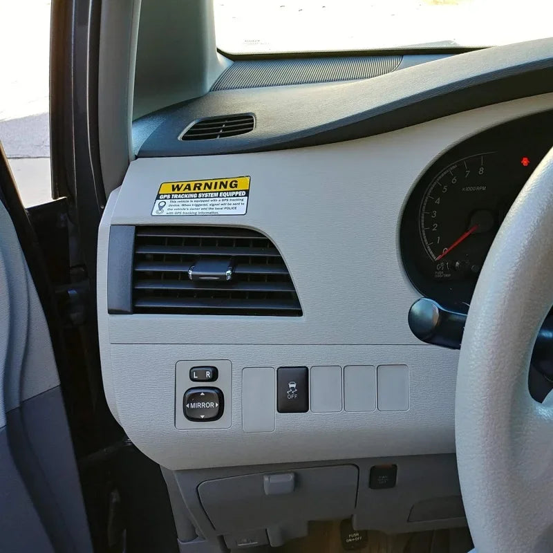 8-Pack GPS Tracking Anti-Theft Warning Stickers for Cars