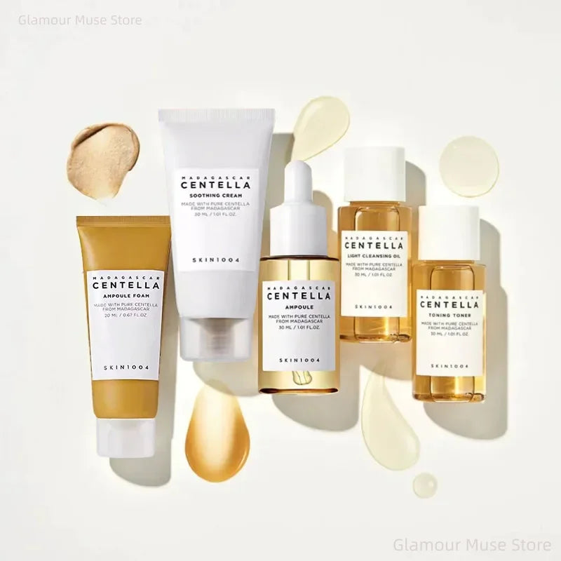 Korean Centella Travel Kit — 5-Piece Mini Skincare Gift Set Peaceful Pleasures Health and Wellness