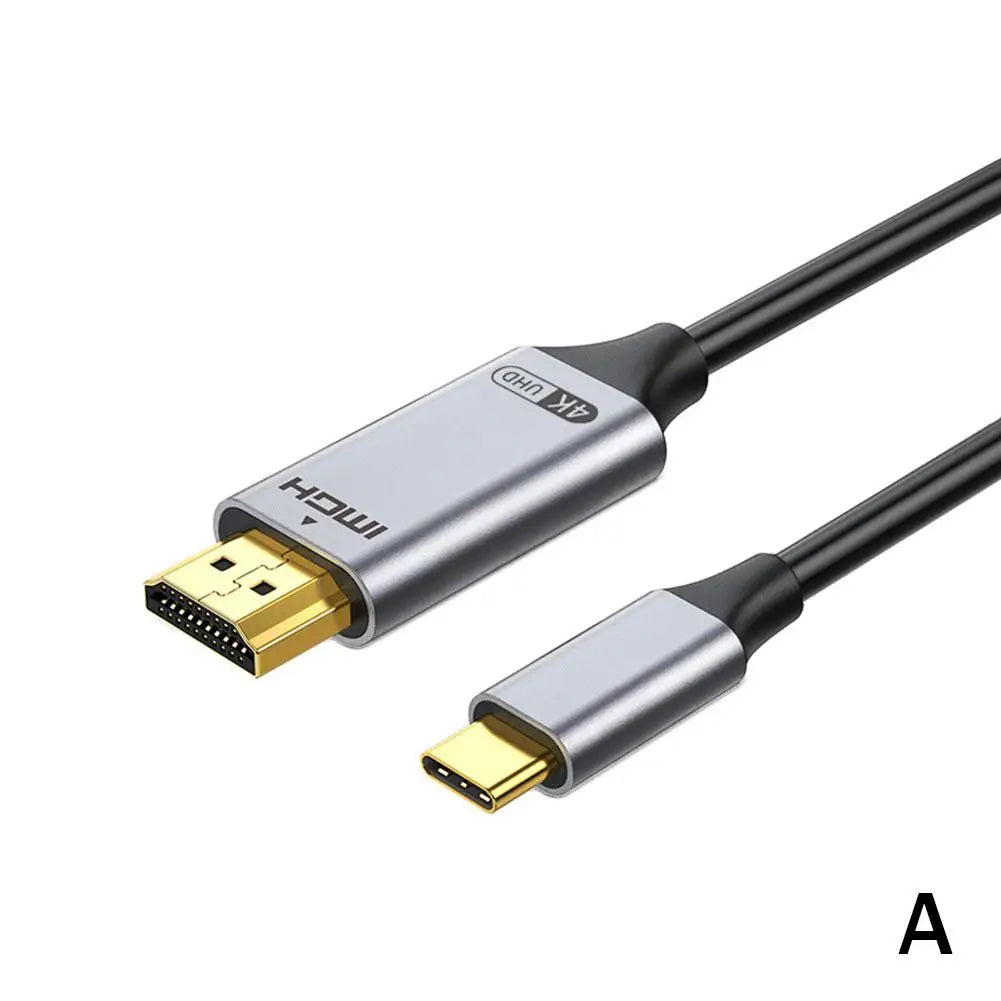 4K USB-C to HDMI Cable 2m – 60Hz, Plug & Play Adapter