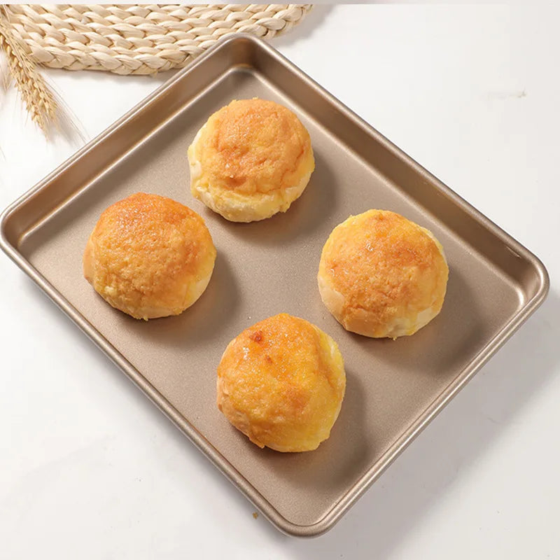 9/11/13 inch Rectangular Oven Tray Food Grade Carbon Steel Baking Tray Built-in Oven Bakeware Tool Suitable for High Temperature Peaceful Pleasures Health and Wellness