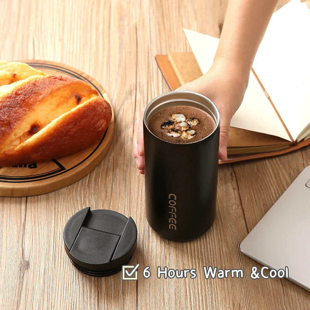 400ml Stainless Steel Insulated Travel Mug – Leakproof Thermos
