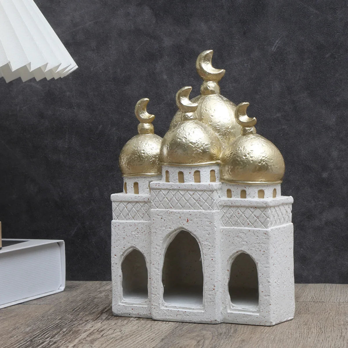Middle Eastern Castle Moon Tower Resin Statue | Home Decor