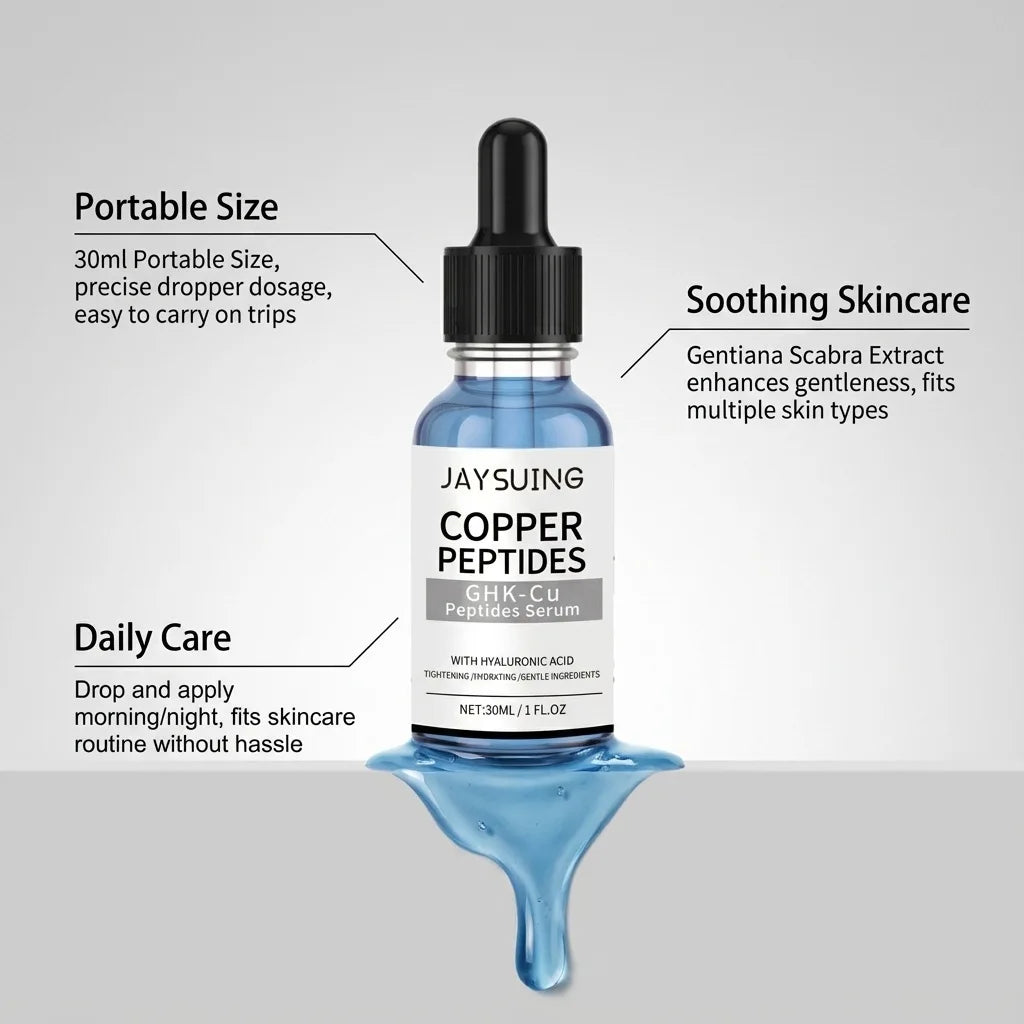 Copper Peptide & Hyaluronic Acid Face Serum – Firm & Brighten