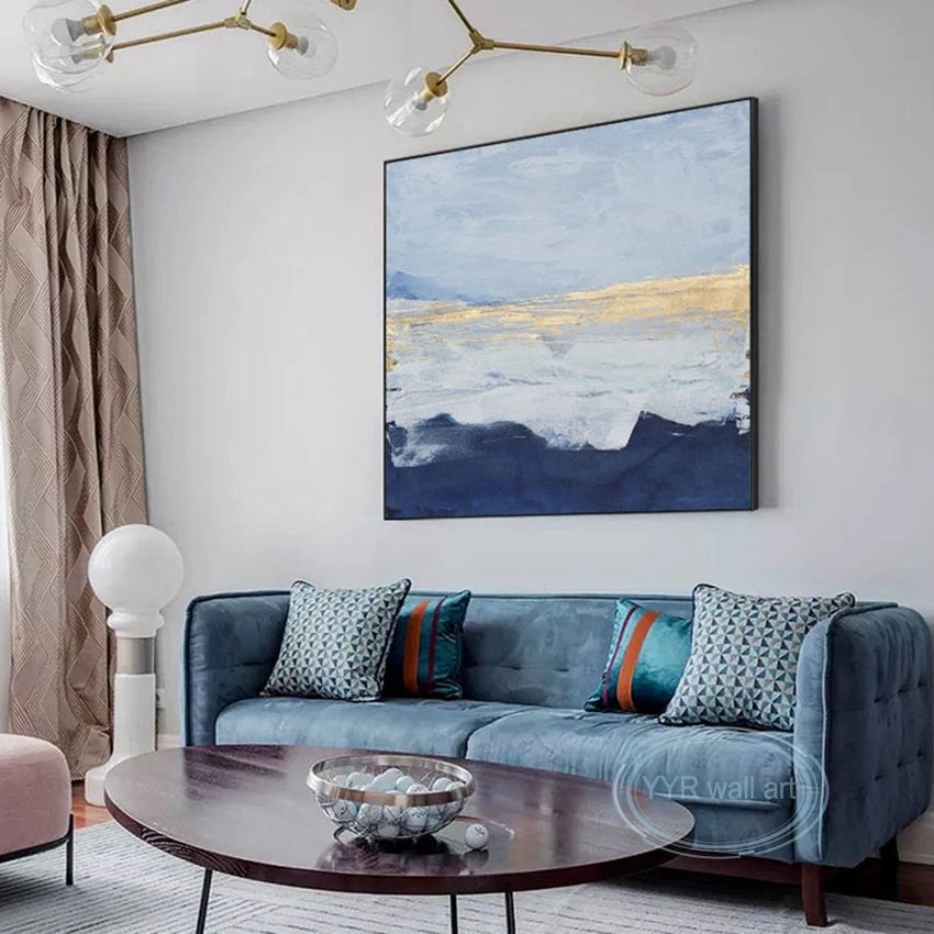 Handmade Oil Painting Home Decoration Modern Minimalist Abstract Wall Art Canvas Poster Living Room Bedroom Restaurant Picture Peaceful Pleasures Health and Wellness