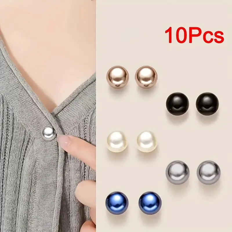 Pearl Button Pins DIY Decorative Safety Covers Shoes Hats Bags Shawls