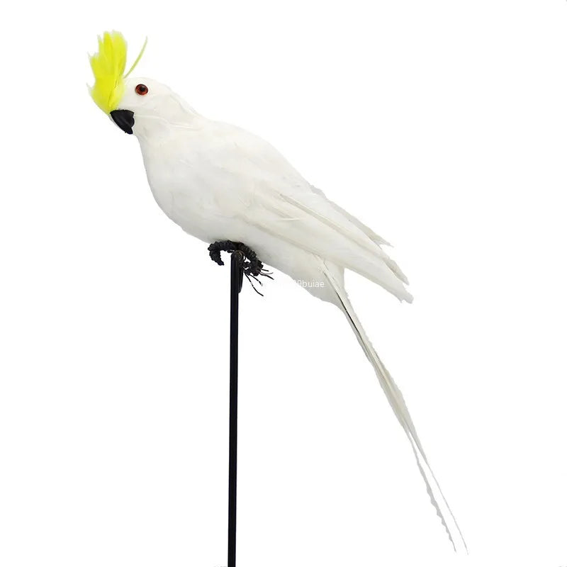 Simulation Parrot Foam Imitation Garden Ornament 25/35cm Artificial Fake Feathered Bird Shoulder Pirate Decoration Home Decor Peaceful Pleasures Health and Wellness