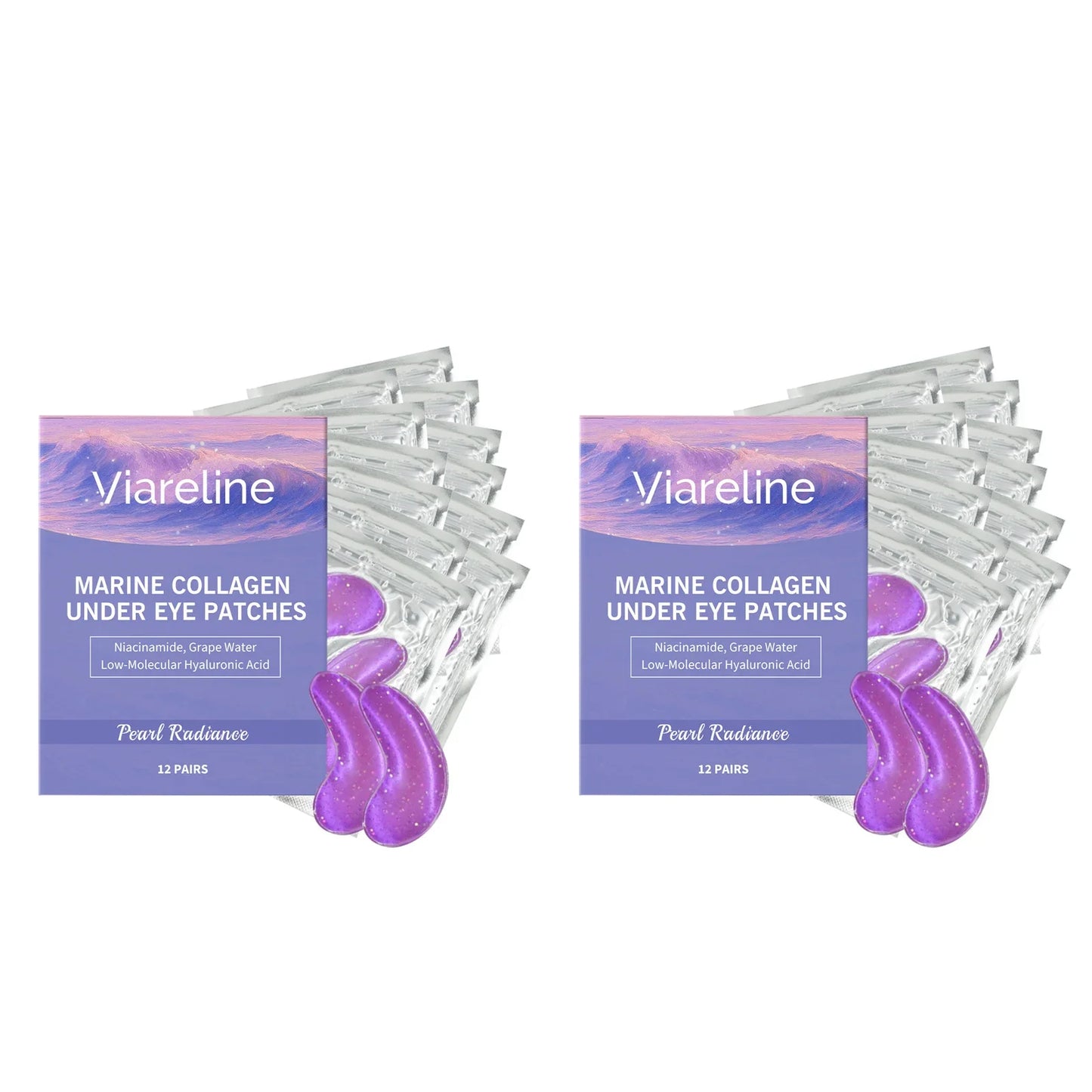 Viareline Collagen Eye Mask Patches 12 Pairs – Brightening