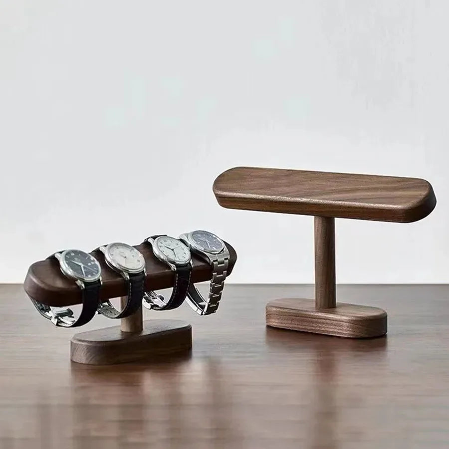 Walnut Watch Bracket Display Holder Jewelry Bracket Chain Anklets Hanger Stand Racks Organizer For Counter Shows Peaceful Pleasures Health and Wellness