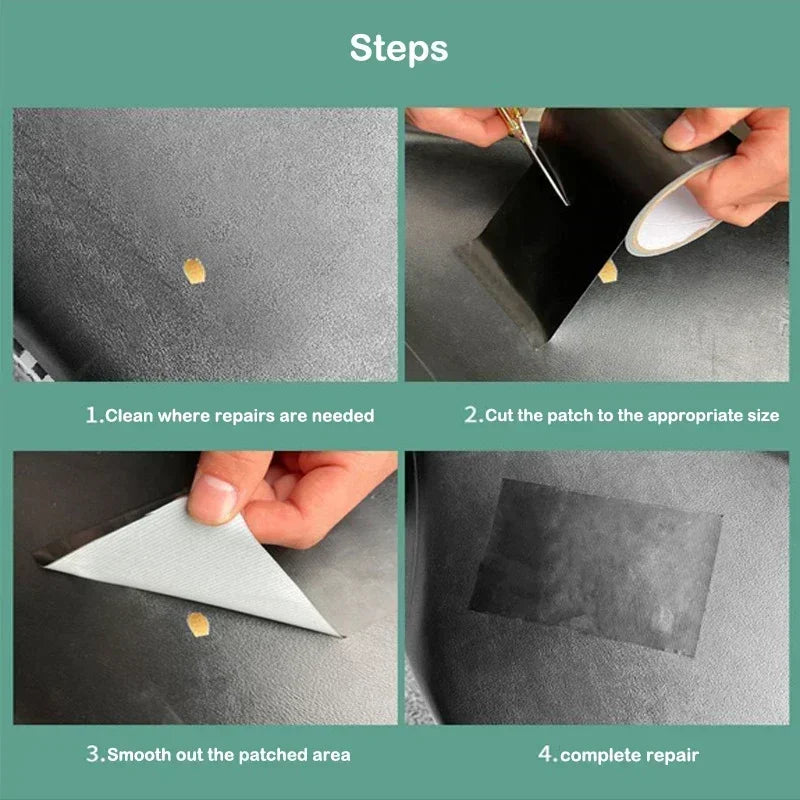 Waterproof PU Leather Repair Patch Tape – Car, Sofa & Seat