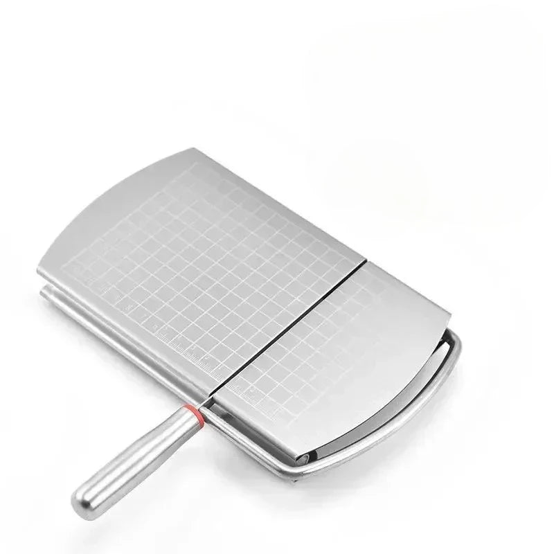 1Pc Cheese Slicer, Stainless Steel Cheese Cutter With Measurements, Heavy Duty Butter Cutter, Baking Tools, Kitchen Gadgets Peaceful Pleasures Health and Wellness 1pc