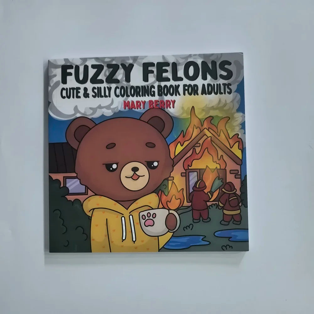 Teen Adult Stress Relief Coloring Book Cute Animals Calming Scenes