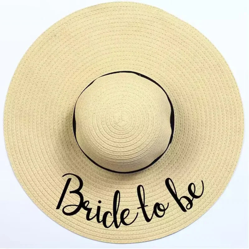 Bride to Be Beach Straw Hat | Bachelorette Bridal Shower Gift