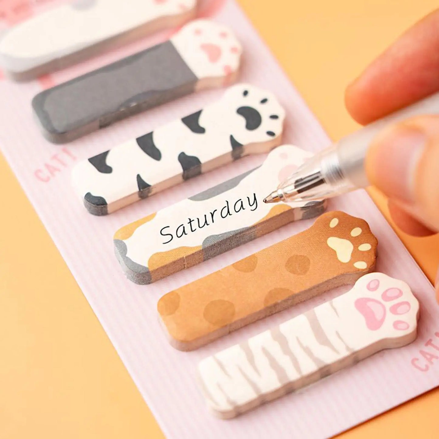 Cute Cat Sticky Notes – 180 Self-Adhesive Page Markers & Tabs