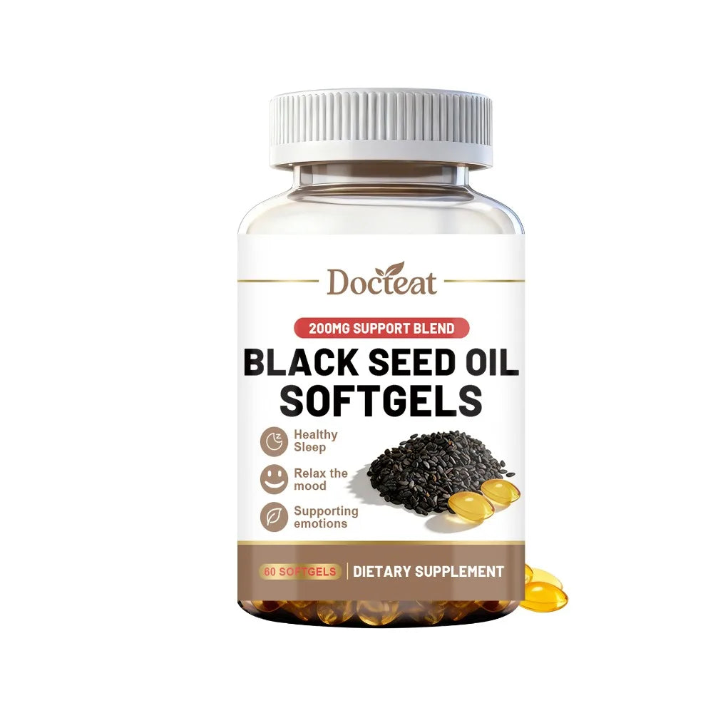 Docteat Black Seed Oil Softgels 200mg – 60ct Daily Wellness