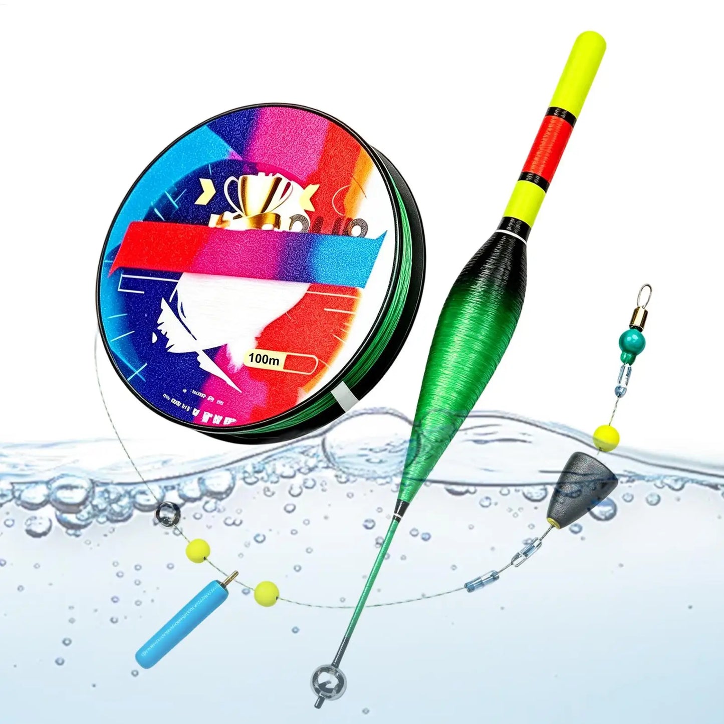 Automatic Bobber Fishing Line Set – 100M Nylon Color Float