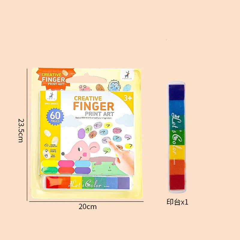 Creative Kids Finger Painting Portable Graffiti Coloring Doodle Toy