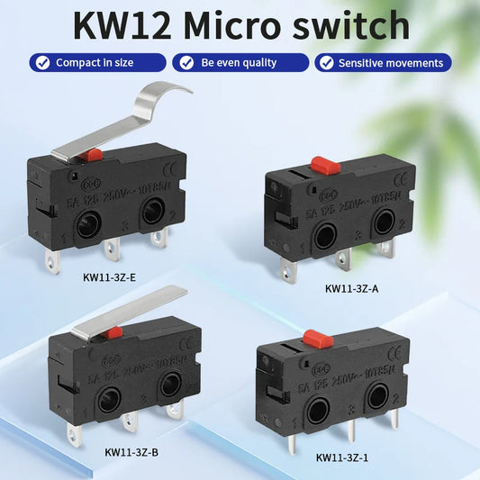 KW11-3Z Micro Limit Switch 3-Pin NO/NC 5A 125/250VAC | 10/20 Pack Micro Limit Switch Oasis Select