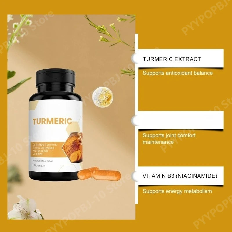Turmeric Compound Nutrition Capsules | Daily Vitality Support