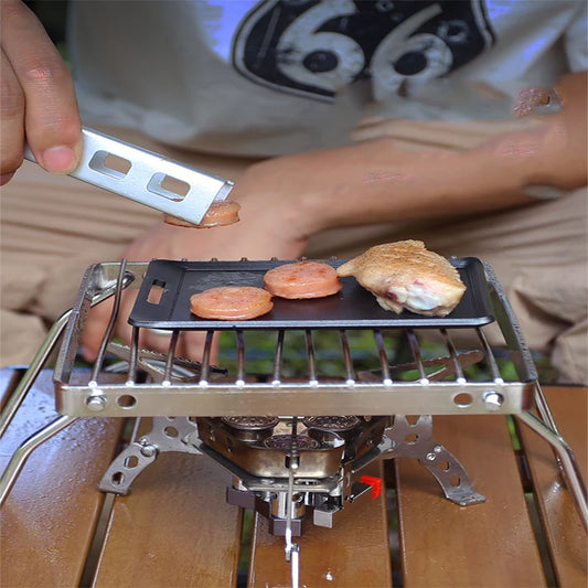 Non-Stick Korean BBQ Grill Pan | Portable Camping Steak Plate BBQ Grill Pan Peaceful Pleasures Health and Wellness