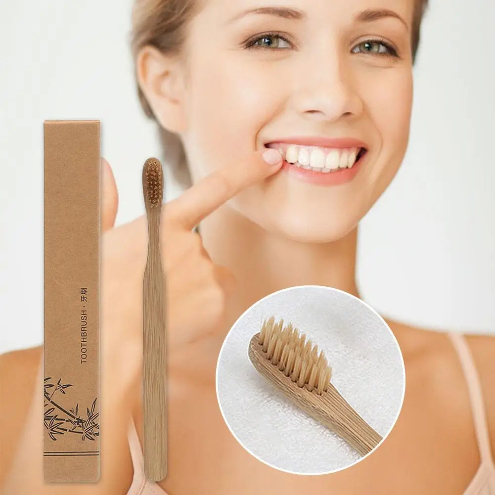 Bamboo Charcoal Toothbrush – Eco-Friendly Soft Bristles