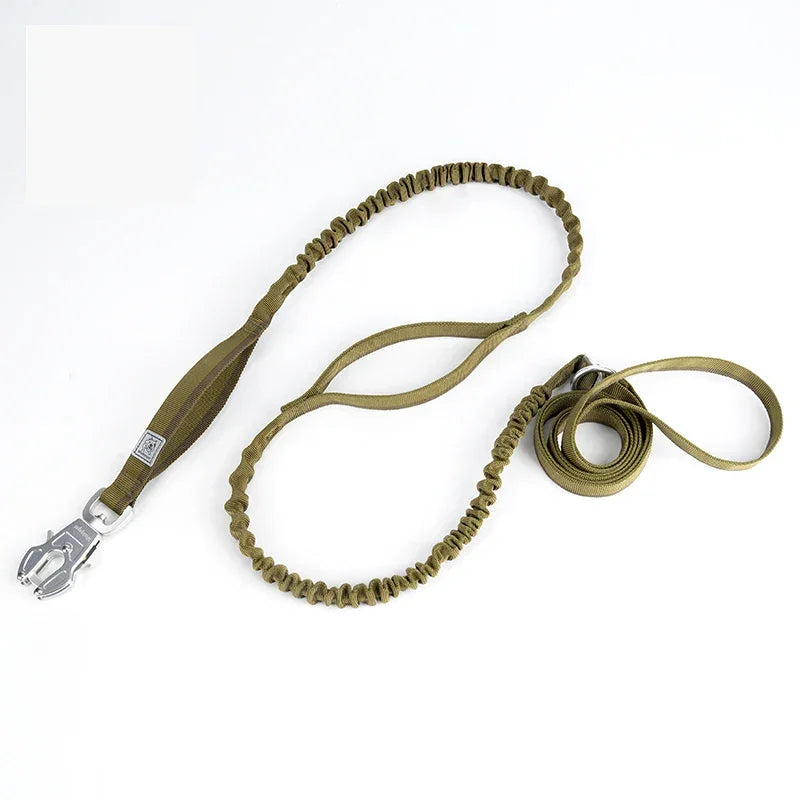 TRUELOVE Dog Leash Heavy Duty with Quick Release/Locking Frog Clip Waterproof Tactical Multi-function Bungee Cobra Buckle YL1833 Peaceful Pleasures Health and Wellness Army Green M China Mainland
