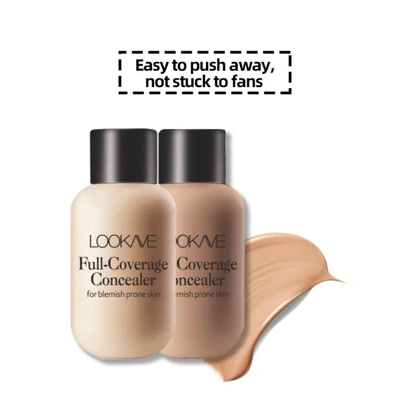 Small bottle moisturizing concealer, brightens skin tone, full coverage, highly colored, matte finish, non-irritating, creamy an Peaceful Pleasures Health and Wellness