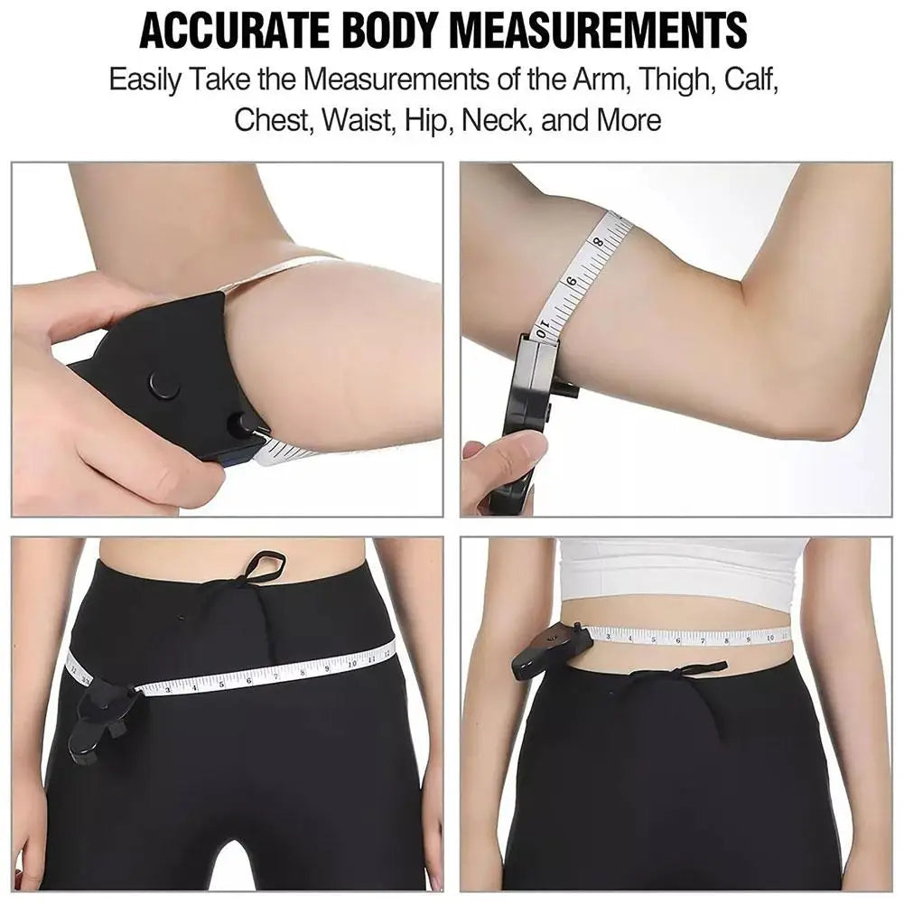 Retractable Body Measuring Tape – Dual Inch & CM Scale Body Measuring Tape Peaceful Pleasures Health and Wellness