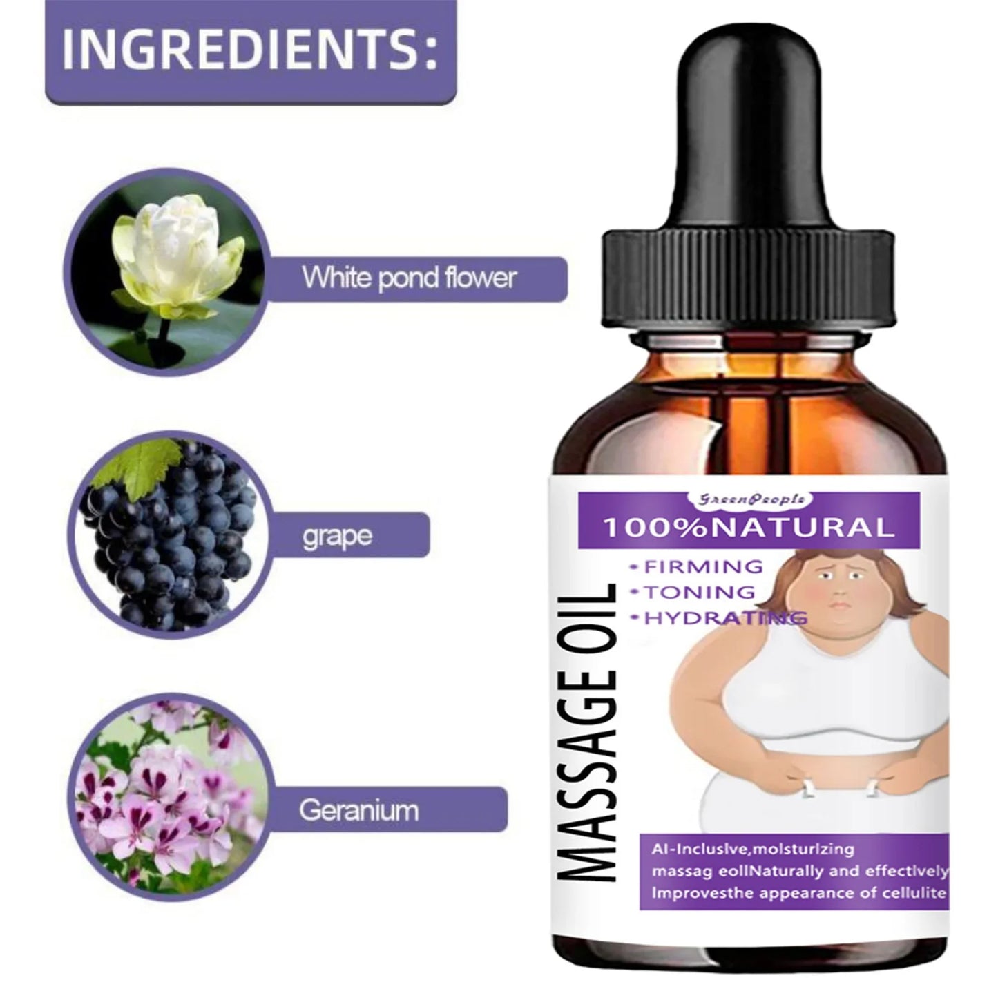 TRSTAY Slimming Massage Oil – Firming & Body Contouring